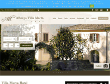 Tablet Screenshot of albergovillamarta.com